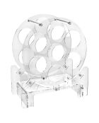 Mini support à bouteille enoteca transparent - 37.5x18.5x44 cm