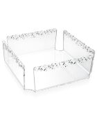 Porte-serviettes galatea transparent - 22x22x7.5 cm