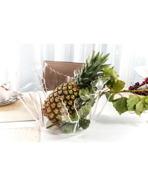 Vase daisy drappeggi transparent - 45x45x29 cm