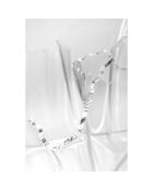 Vase daisy drappeggi transparent - 45x45x29 cm