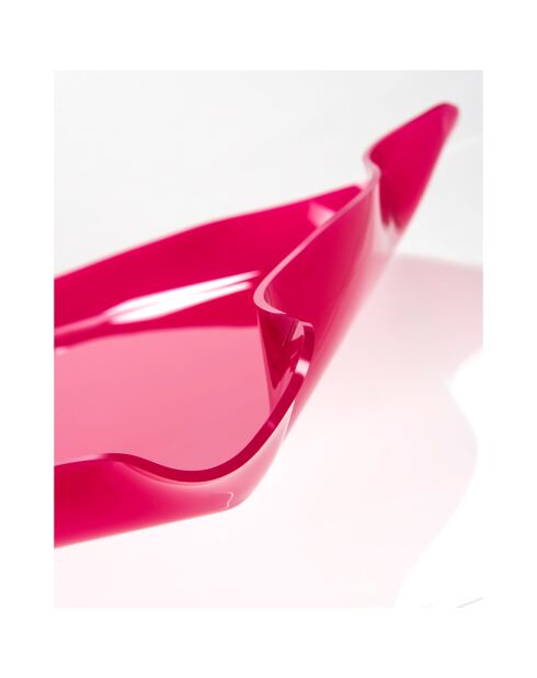 Plateau grand format drappeggi fuschia - 55x32x5 cm