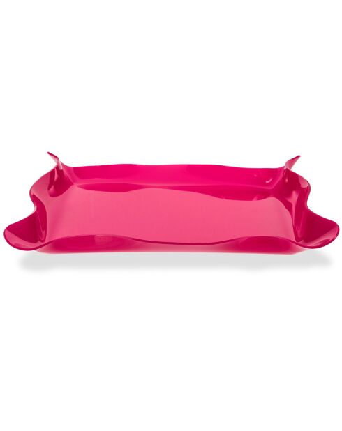 Plateau petit format drappeggi fuschia - 41x31x5 cm
