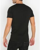 T-Shirt Col V noir