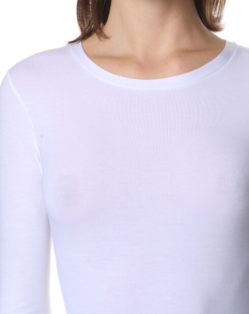 T-Shirt manches longues Micromodal blanc