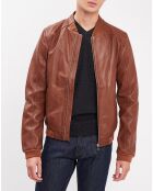 Veste en Cuir Douro cognac