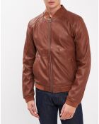 Veste en Cuir Douro cognac