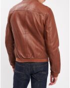 Veste en Cuir Douro cognac