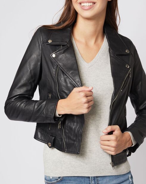 Perfecto en Cuir Catalina noir