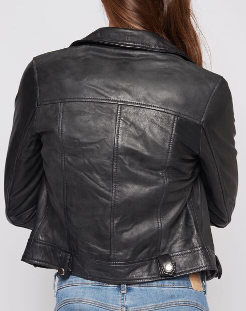 Perfecto en Cuir Catalina noir