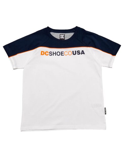 T-Shirt Logo Haut Couleur bleu/blanc