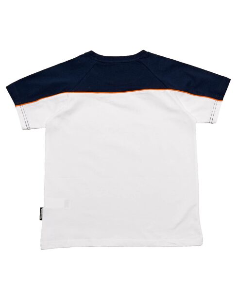 T-Shirt Logo Haut Couleur bleu/blanc