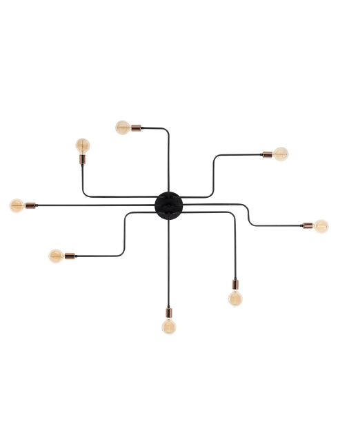 Truva N-700 zwarte plafondlamp - H.15xD.190 cm