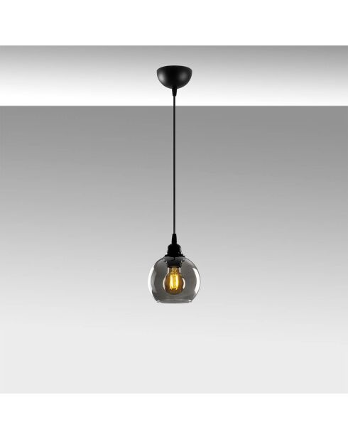 Suspension Smoked 010 gris fumé  - H.114x15 cm