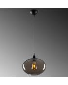 Suspension Smoked 050 gris fumé  - H.120x27 cm