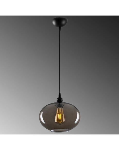 Suspension Smoked 050 gris fumé - H.120x27 cm
