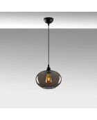 Suspension Smoked 050 gris fumé  - H.120x27 cm