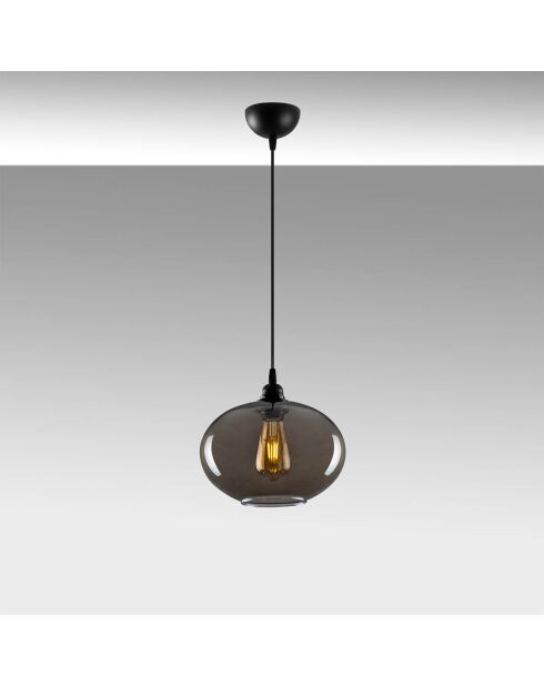 Suspension Smoked 050 gris fumé  - H.120x27 cm