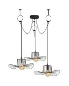 Suspension Tel 6741 noir  - H.122xD.118 cm