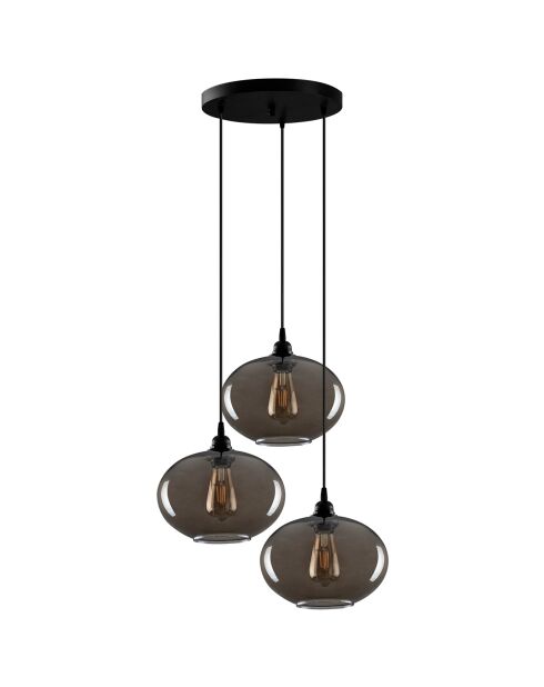 Suspension Smoked 051 gris fumé  - H.120x61 cm