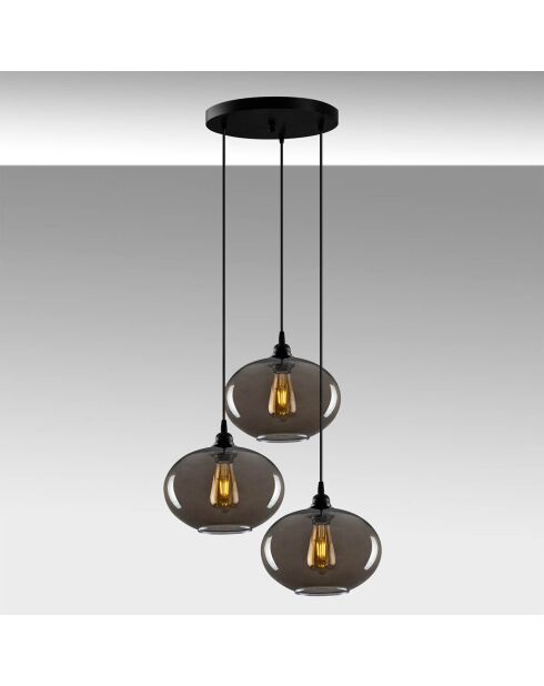 Smoked 051 rookgrijze suspensie - H.120x61 cm