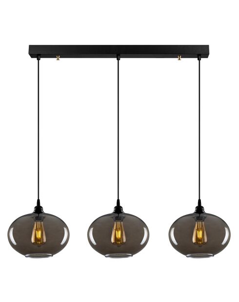 Suspension Smoked 052 gris fumé  - H.120x97 cm