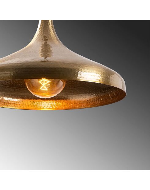 Tattoo-Kronleuchter 2643 braun - H.118x36 cm