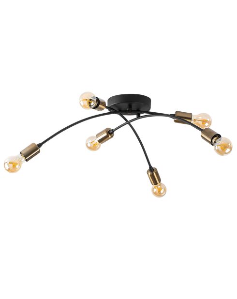 Plafonnier Banana 1142 noir/marron  - H.25x67x67 cm