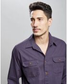 Chemise droite Gush en Coton bleu violine