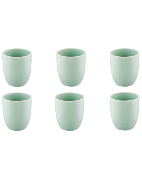 6 Mugs Origin Jade - 20 cl