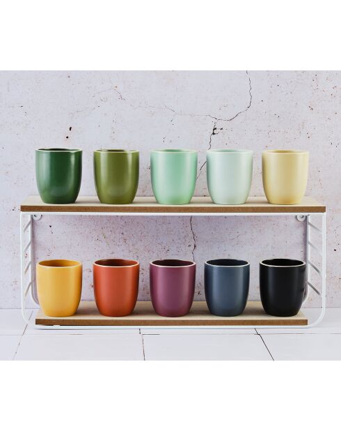 6 Mugs Origin Jade - 20 cl