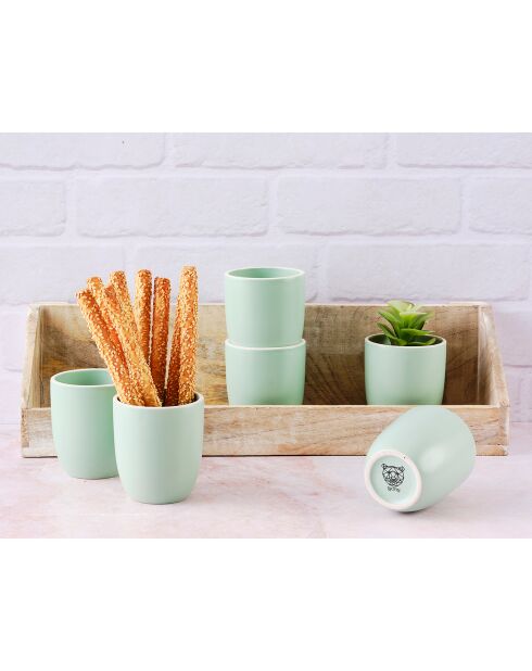 6 Mugs Origin Jade - 20 cl