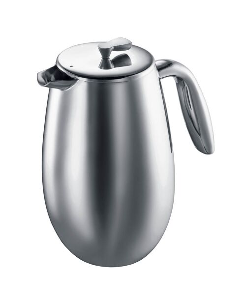 Cafetière à piston double paroi 8 tasses Bodum Columbia inox mat - 1 L