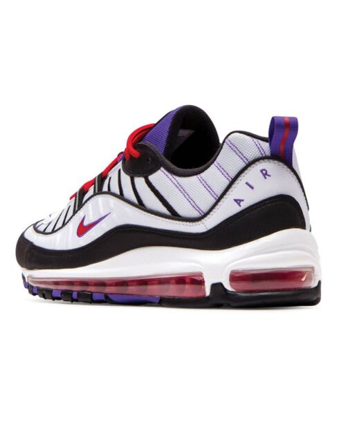 Baskets Air Max 98 blanc/noir/violet