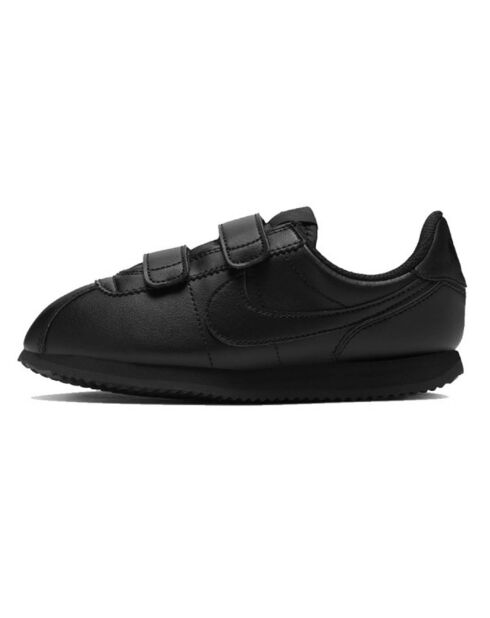 Baskets en Cuir Cortez Basic Tdv noires