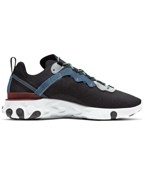 Baskets React Element 55 Se noir/bleu/rouge