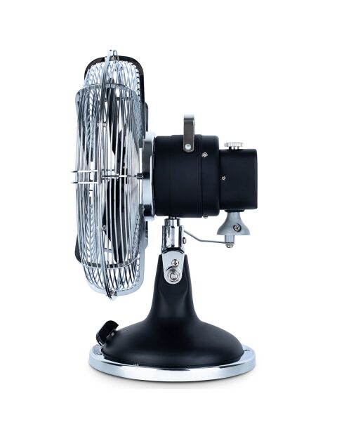 JOE50 designventilator van zwart metaal - 28x20x35,5 cm