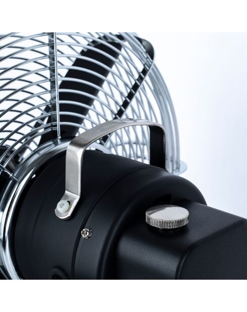 Ventilateur design métal JOE50 noir - 28x20x35.5 cm