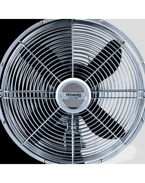 JOE50 designventilator van zwart metaal - 28x20x35,5 cm