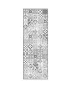 Tapis vinyle Beutiful tiles gris - 50x140 cm