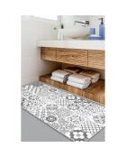 Tapis vinyle Beutiful tiles gris - 50x140 cm