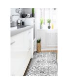 Tapis vinyle Beutiful tiles gris - 50x140 cm