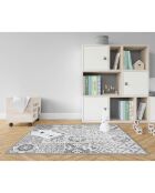 Tapis Beutiful tiles gris - 100x133 cm