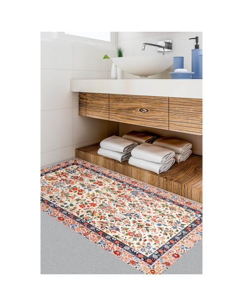 Tapis vinyle Jardin Persan multicolore - 50x100 cm