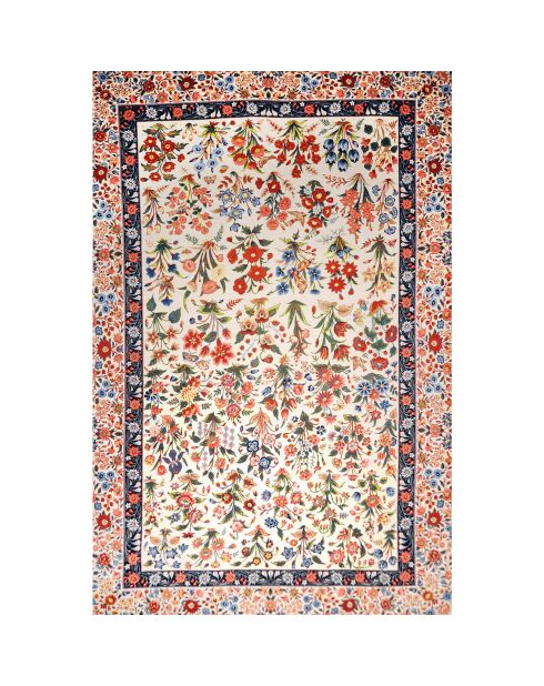 Tapis vinyle Jardin Persan multicolore - 66x100 cm