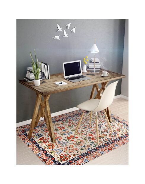 Tapis vinyle Jardin Persan multicolore - 66x100 cm