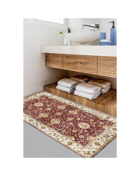 Tapis vinyle Persepolis grenat - 66x100 cm