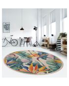 Tapis vinyle Rond Ave del paraíso multicolore - D.120 cm