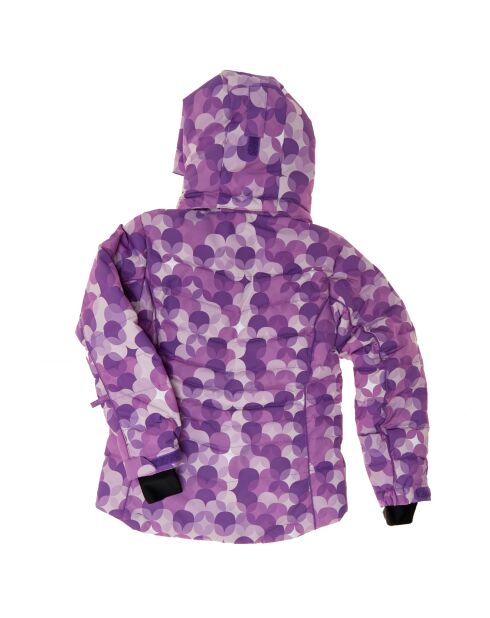 Parka de ski Polydon camoufalge fleurs violette