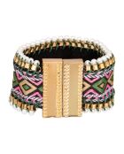 Essaya manchet roze/groen/goud