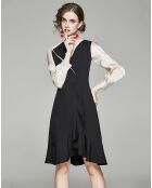 Robe Natalia noir/champagne